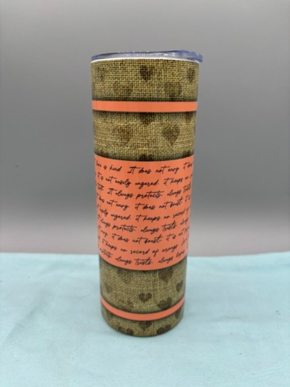 Homemade 20oz Stainless Steel Tumbler Cup Decorative.